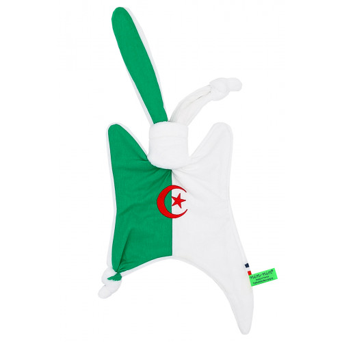 Peluche Le Algérien. Regalo di nascita personalizzato realizzato in Francia. Doudou Nin-Nin