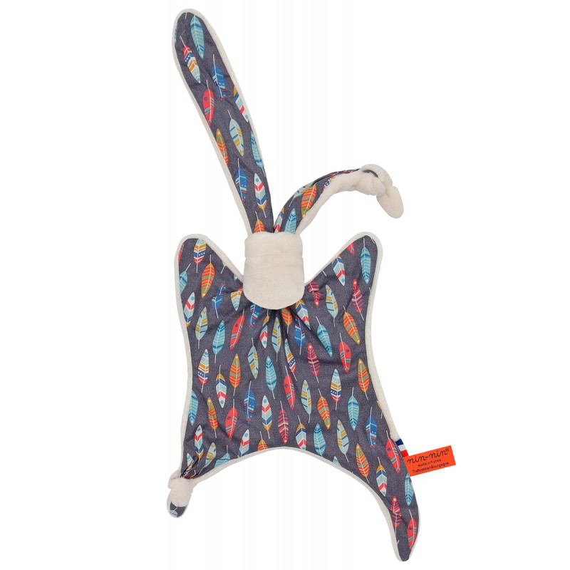 Peluche Le Plume. Regalo di nascita personalizzato realizzato in Francia. Doudou Nin-Nin Peluche Le Plume. Regalo di nascita personalizzato realizzato in Francia. Doudou Nin-Nin