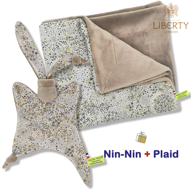 Scatola nascita coperta e plaid Pharell. Originale e prodotto in Francia. Doudou Nin-Nin Scatola nascita coperta e plaid Pharell. Originale e prodotto in Francia. Doudou Nin-Nin