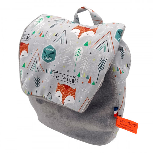 Zaino Fox personalizzabile per neonati o bambini. Ideale per la scuola materna o la scuola materna. Prodotto francese