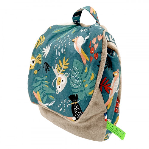 Zaino Tropical personalizzabile per neonati o bambini. Ideale per la scuola materna o la scuola materna. Prodotto francese