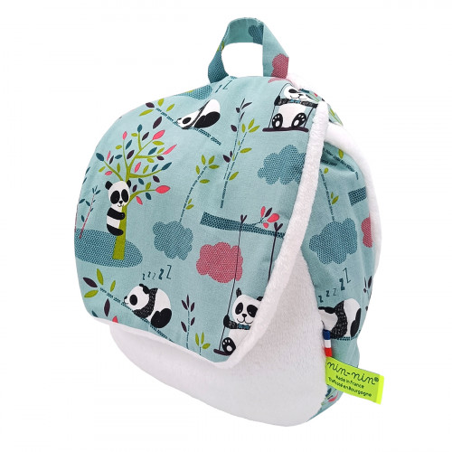 Zaino Panda personalizzabile per neonati o bambini. Ideale per la scuola materna o la scuola materna. Prodotto francese