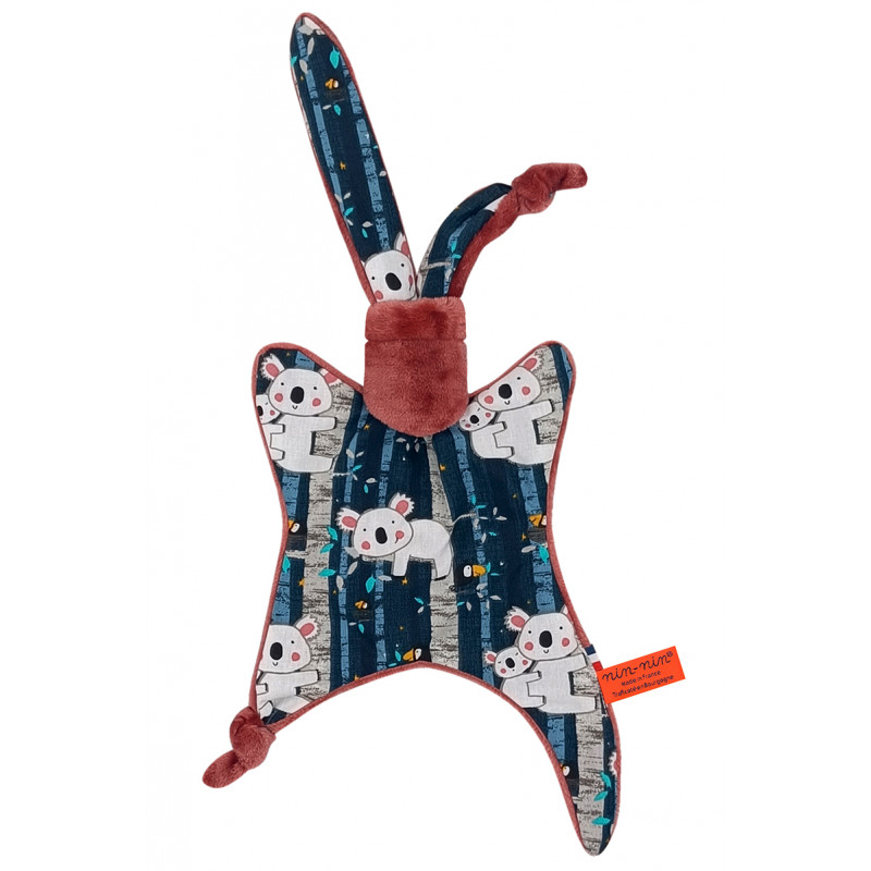 Peluche. Regalo di nascita personalizzato realizzato in Francia. Doudou Nin-Nin Peluche. Regalo di nascita personalizzato realizzato in Francia. Doudou Nin-Nin