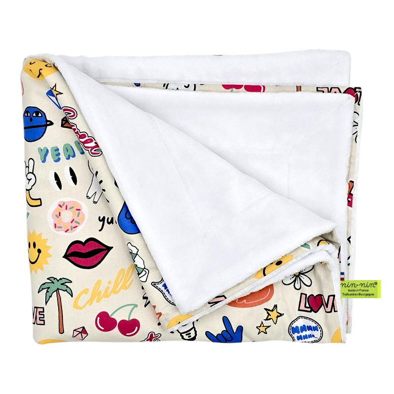 Coperta personalizzabile per bambino. Copertina realizzata in Francia. Coperta personalizzabile per bambino. Copertina realizzata in Francia.