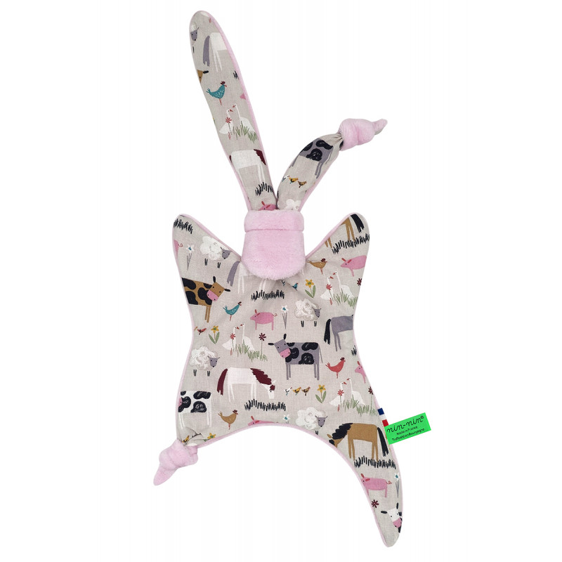 Peluche. Regalo di nascita personalizzato realizzato in Francia. Doudou Nin-Nin Peluche. Regalo di nascita personalizzato realizzato in Francia. Doudou Nin-Nin