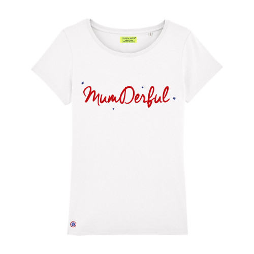 T-SHIRT FEMME "MUMDERFUL" BLANCTua madre è meravigliosa? Si piega all'indietro per te? Dagli questa maglietta Mumderful per il s