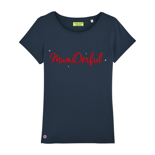 T-shirt da donna ricamata MUMDERFUL. Fatto in Francia