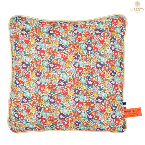 Cuscino Victoria Liberty of London. Regalo di nascita originale personalizzabile e made in France. Nin-Nin