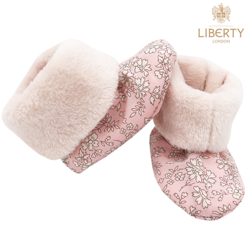 Pantofole da neonato Thelma Liberty of London. Regalo di nascita Made in France. Nin-Nin Pantofole da neonato Thelma Liberty of London. Regalo di nascita Made in France. Nin-Nin