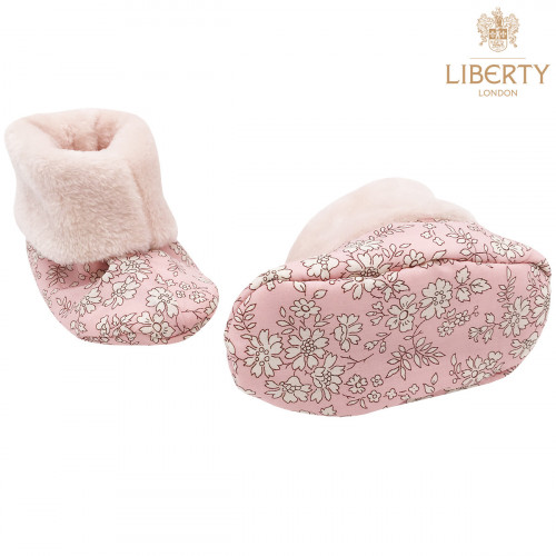 Chaussons hauts Thelma Liberty of London pour bébé. Cadeau de Naissance Made in France. Nin-Nin