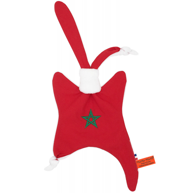 Doudou il marocchino. Regalo di nascita originale personalizzabile e made in France. Marchio Nin-Nin