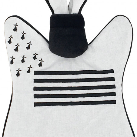 Broderie doudou Breton personnalisable. Cadeau de naissance original et made in France. Nin-Nin