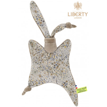 Doudou Le Pharell Liberty of London. Regalo di nascita originale personalizzabile e made in France. Nin-Nin