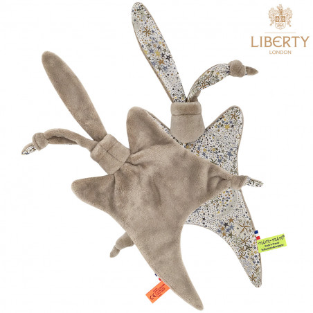 Côté peluche doudou Le Pharell Liberty of London. Cadeau de naissance original personnalisable et made in France. Nin-Nin