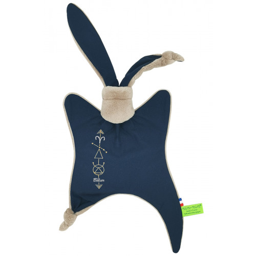 Coperta astrologica Le Bélier Regalo di nascita personalizzato e originale, segno zodiacale. Regalo di battesimo Nin-Nin doudou