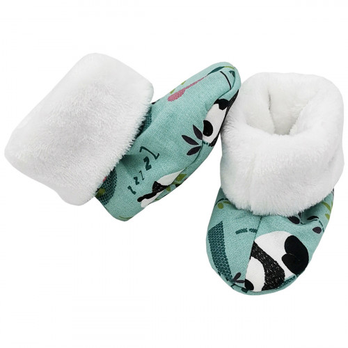 Pantofole Panda per neonati. Regalo di compleanno originale e fresco. Fatto in Francia con amore.