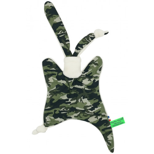 Trapunta per neonato originale militare. Peluche personalizzato prodotto in Francia. Marca Nin-Nin