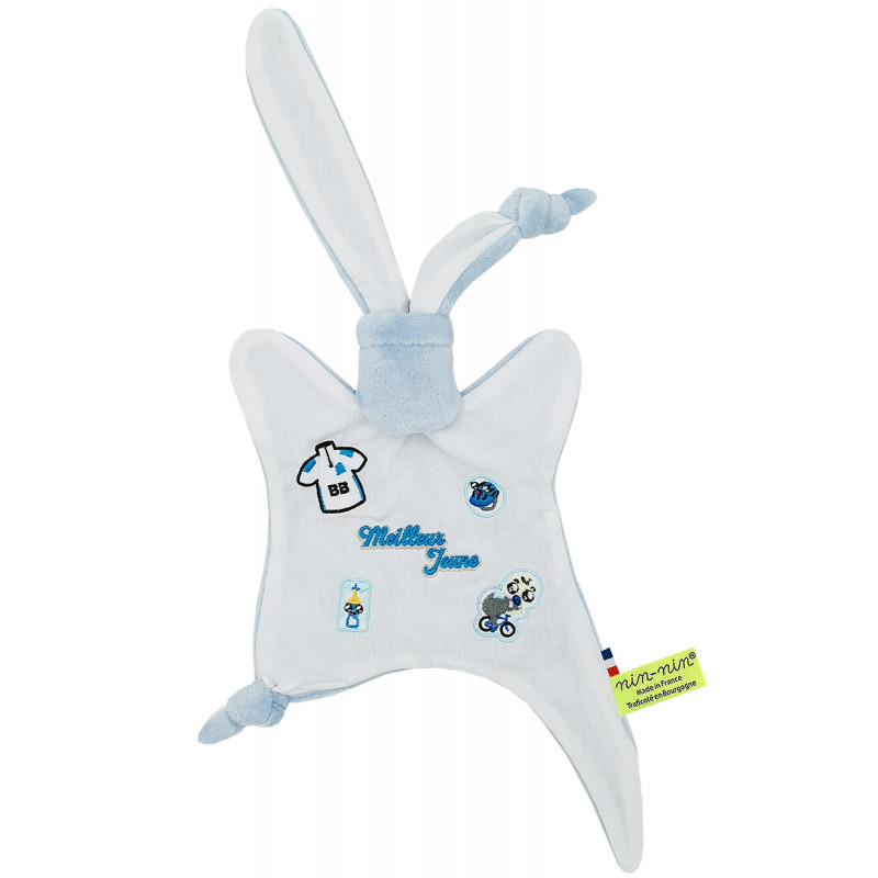 Doudou Il miglior giovane della maglia bianca del Tour 2021. Regalo di nascita personalizzato realizzato in Francia. Nin-Nin Doudou Il miglior giovane della maglia bianca del Tour 2021. Regalo di nascita personalizzato realizzato in Francia. Nin-Nin