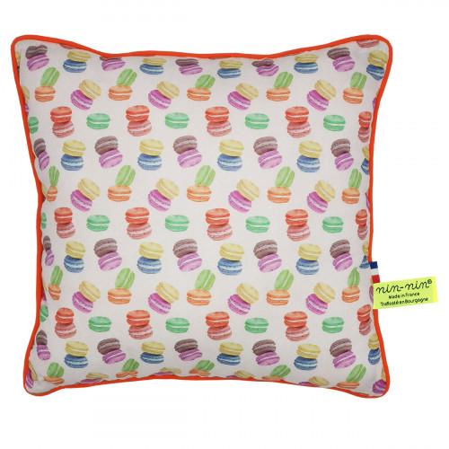 Cuscino "Macaron". Regalo nascita originale personalizzabile e made in France. Nin-Nin