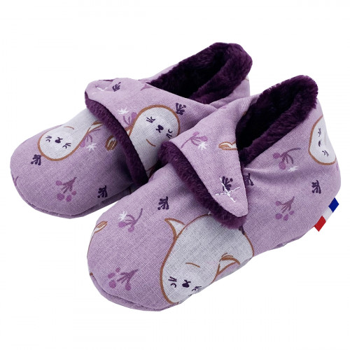 Ciabatte basse "Le What The Phoque". Regalo nascita bambino Made in France. Consolatore Nin-Nin