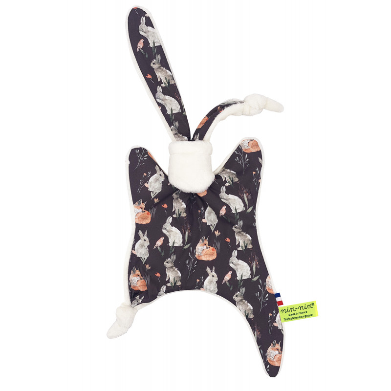 Doudou Le Jeannot. Regalo di nascita personalizzato realizzato in Francia. Consolatore Nin-Nin Doudou Le Jeannot. Regalo di nascita personalizzato realizzato in Francia. Consolatore Nin-Nin