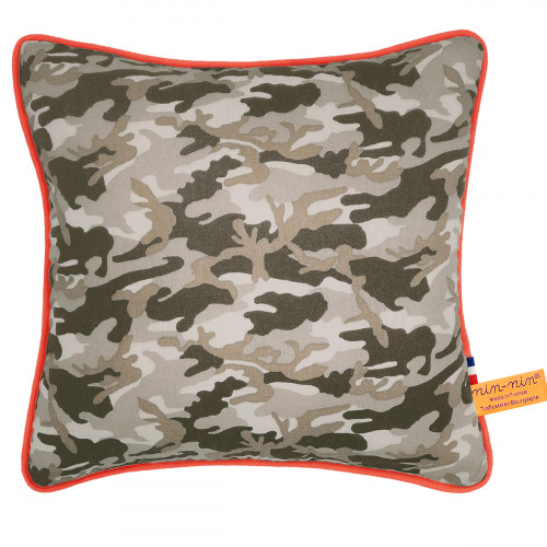 Cuscino "Comando". Regalo nascita originale personalizzabile e made in France. Nin-Nin