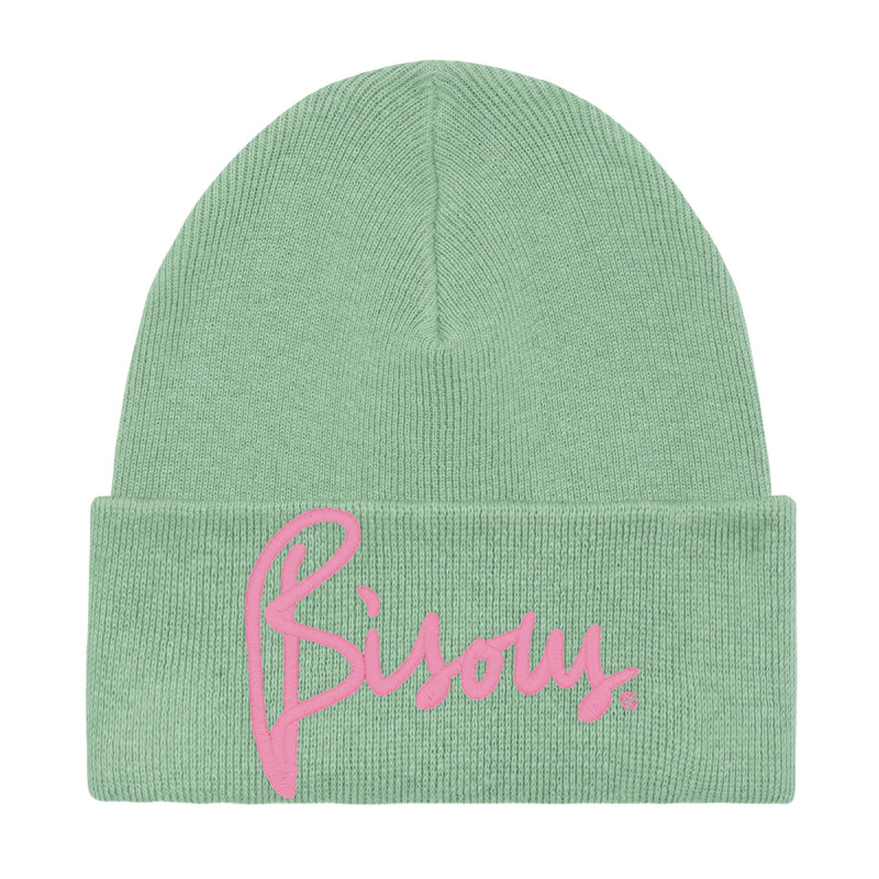 Berretto per adulti "Bisous" Menthe . Cappello realizzato in Francia. Nin-Nin Berretto per adulti "Bisous" Menthe . Cappello realizzato in Francia. Nin-Nin