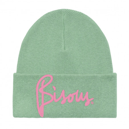 Berretto per adulti "Bisous" Menthe . Cappello realizzato in Francia. Nin-Nin