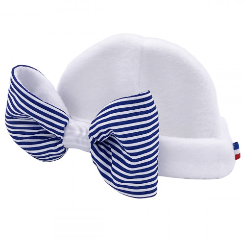 Cappello neonato con fiocco grande per bambina Le Marinière. Di fabbricazione francese