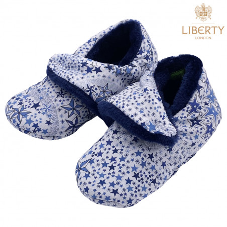 Pantofole basse "Le Marlon" Liberty Of London. Regalo nascita bambino Prodotto in Francia. Consolatore Nin-Nin