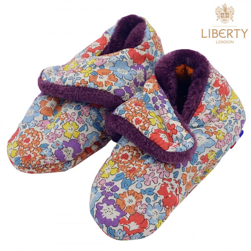 Pantofole basse "Le Victoria" Liberty Of London. Regalo nascita bambino Prodotto in Francia. Consolatore Nin-Nin