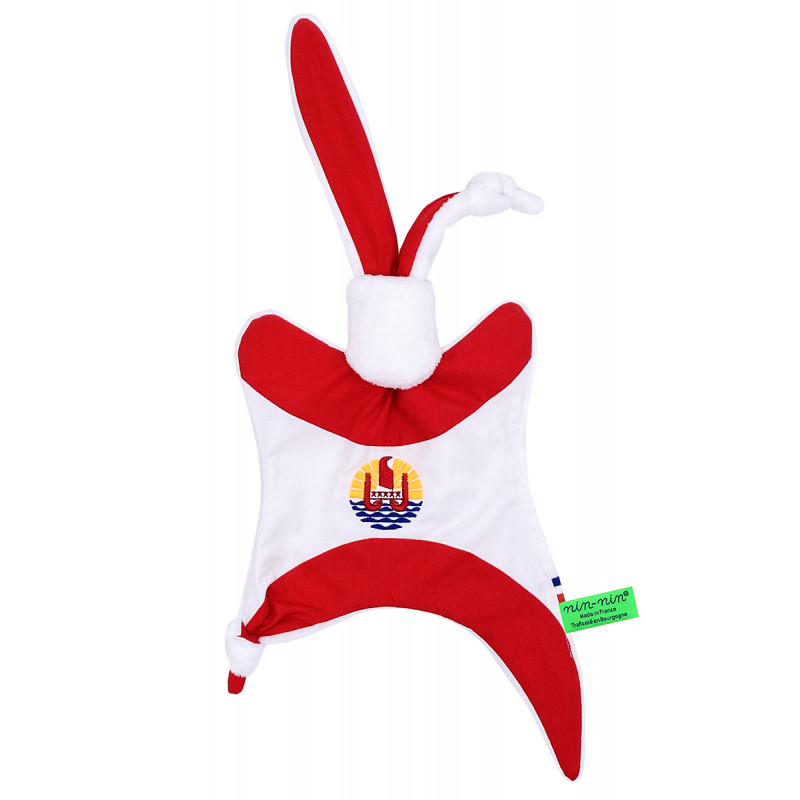 Peluche Le Polynésien. Regalo di nascita personalizzato realizzato in Francia. Doudou Nin-Nin Peluche Le Polynésien. Regalo di nascita personalizzato realizzato in Francia. Doudou Nin-Nin