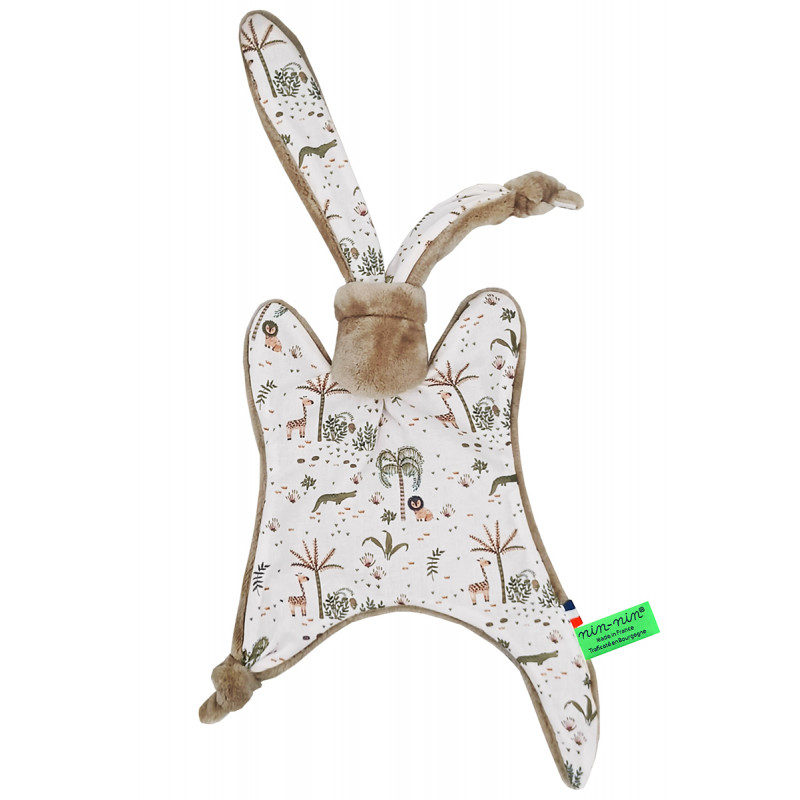 Peluche Le Jacala. Regalo di nascita personalizzato realizzato in Francia. Doudou Nin-Nin Peluche Le Jacala. Regalo di nascita personalizzato realizzato in Francia. Doudou Nin-Nin