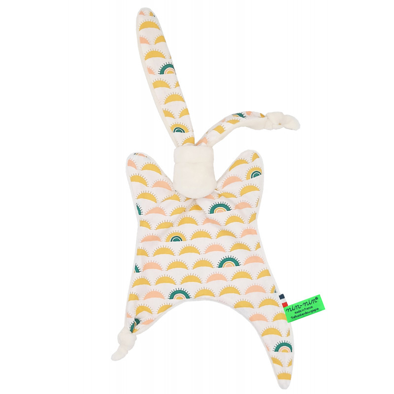 Peluche Le Namasté. Regalo di nascita personalizzato realizzato in Francia. Doudou Nin-Nin Peluche Le Namasté. Regalo di nascita personalizzato realizzato in Francia. Doudou Nin-Nin