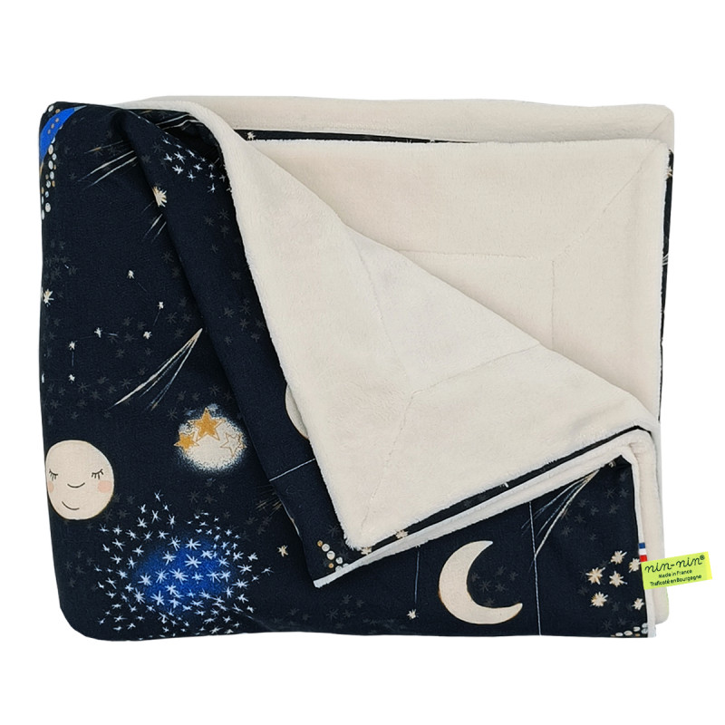 Coperchio Le Moon personalizzabile per bebè. Copertina realizzata in Francia.