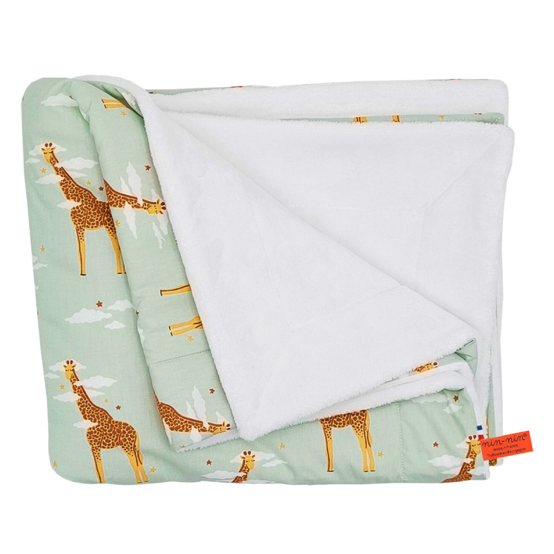 Coperchio Le Girafe personalizzabile per bebè. Copertina realizzata in Francia. Coperchio Le Girafe personalizzabile per bebè. Copertina realizzata in Francia.